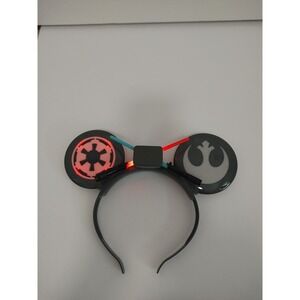 Disney Parks Star Wars Rebel Alliance Lightsaber Light Up Mickey Ears‎ Headband